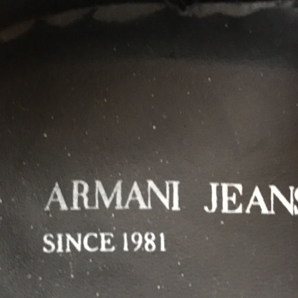 Vintage Armani Jeans Leather Sneaker - Picture 7 of 8